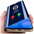 Умный зеркальный чехол-книжка для Xiaomi Redmi Note 9 9s 8T 9A 10T 10 8 Poco X3 M2 7 6 5 Pro Max 6A 7A 9C K20 F2 Lite