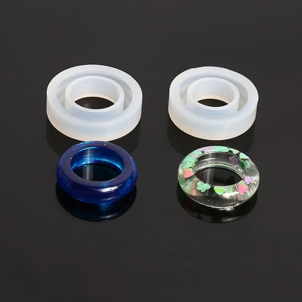 

New Transparent Silicone Mould Dried Flower Resin Decorative Craft DIY Arc Ring Mold Type Epoxy Resin Molds For Jewelry Making