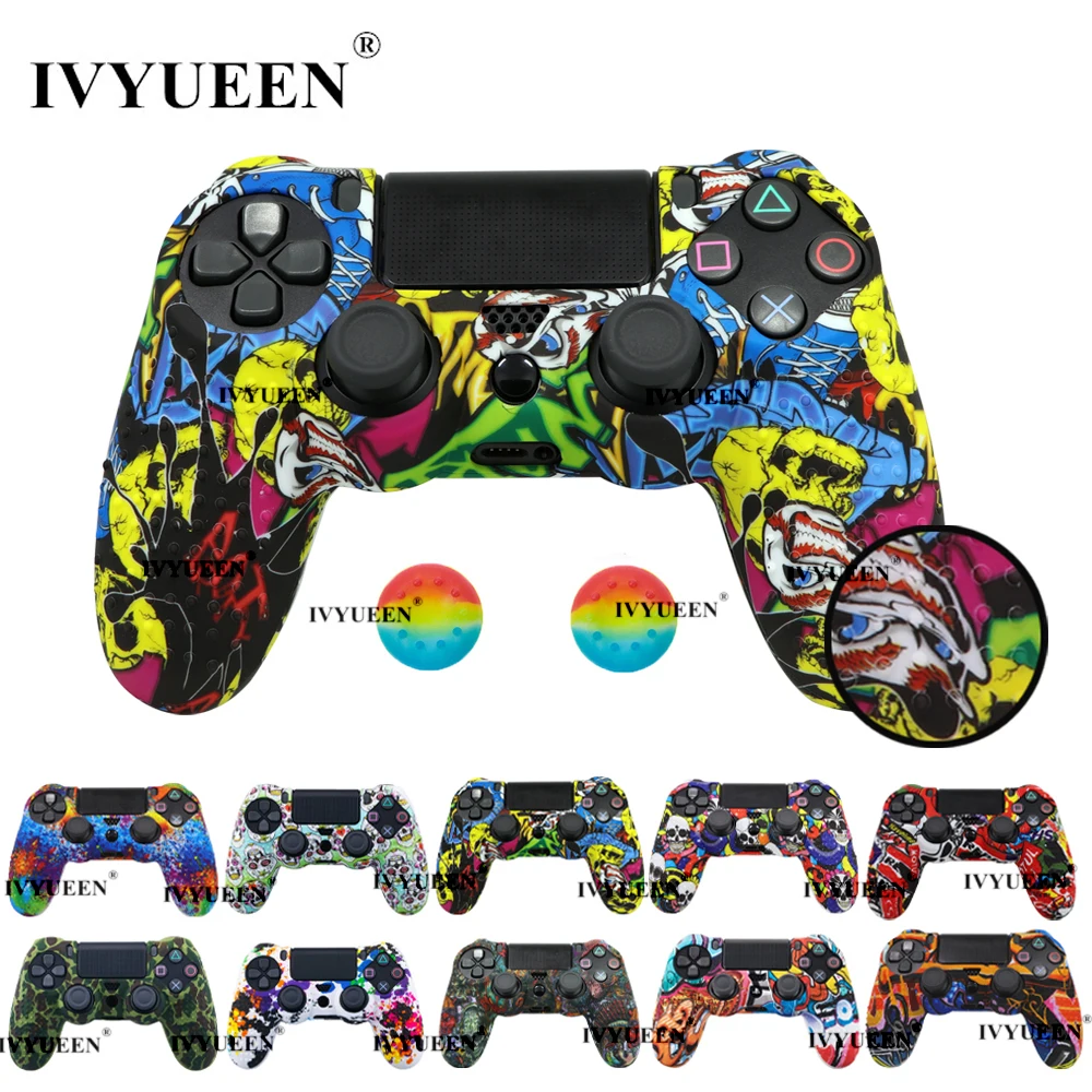 IVYUEEN для playstation 4 PS4 Pro тонкий силиконовый защитный чехол-накладка для Dualshock PS 4