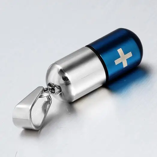 Модные украшения просто личность таблетки Титан Сталь кулон Нержавеющая сталь