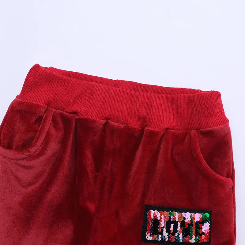 Горячая Распродажа, Весенняя Вельветовая одежда для малышей Детские спортивные комплекты топы с длинными рукавами для маленьких мальчиков и девочек+ штаны, 2 предмета Комплект одежды От 0 до 7 лет