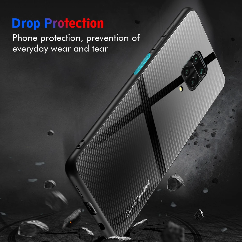 Чехол Funda из закаленного стекла для Redmi Note 10 9 8 7 Pro Max цветной градиентный чехол
