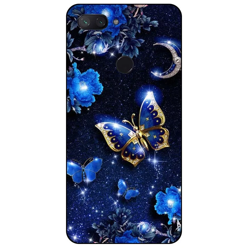 Чехол для Xiaomi mi 8 lite, мягкая задняя крышка из ТПУ, чехол для Xiaomi mi 8 lite, силиконовый чехол с принтом, чехол для mi 8 lite