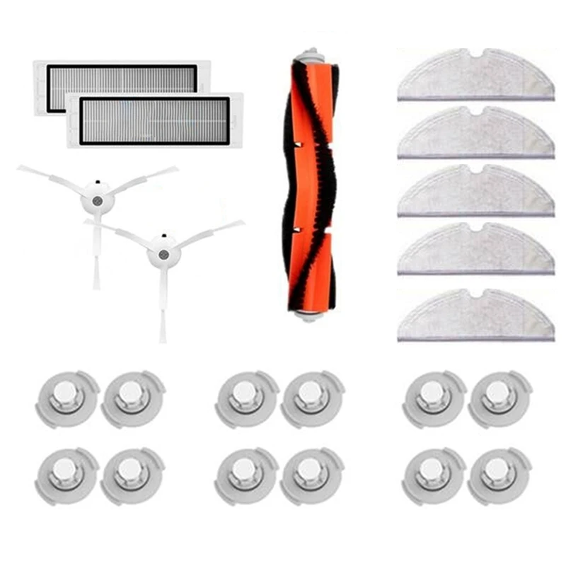 

Аксессуары для пылесоса XiaoMi Roborock S50/S51/S55/S5, фильтр для швабры, основная и боковые щетки