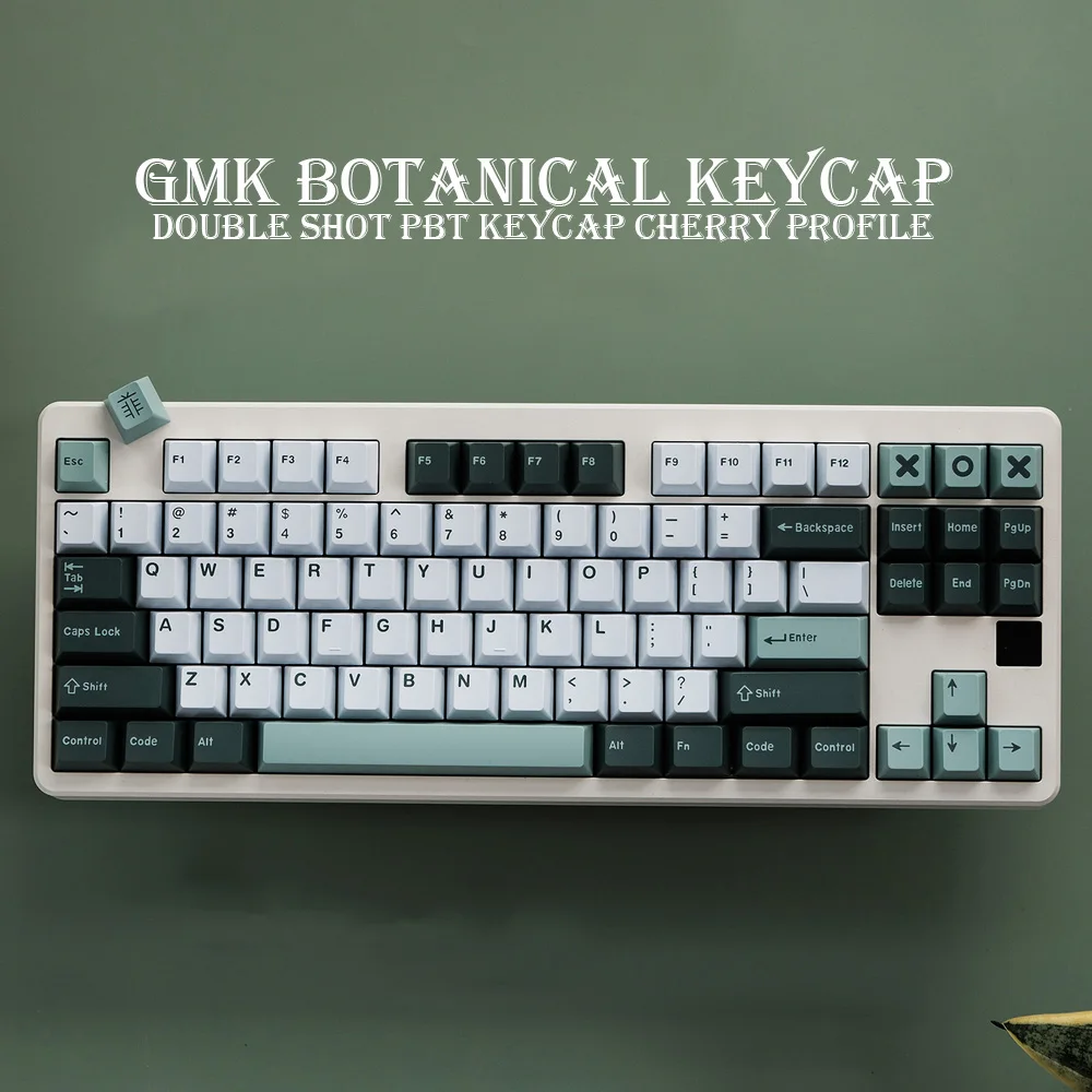 170 Keys Double Shot GMK Clone DMG Olivia Arctic Striker Bingsu Keycap Cherry Profile ISO Enter For tm860 Mechanical Keyboard images - 6