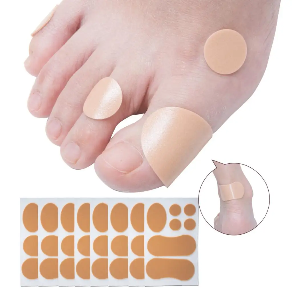 

7pcs /board Foot Pads Foam Heel Free Stickers High-heeled Shoes Patch Foot Corn Blister Calluses Toe Finger Protector C1525