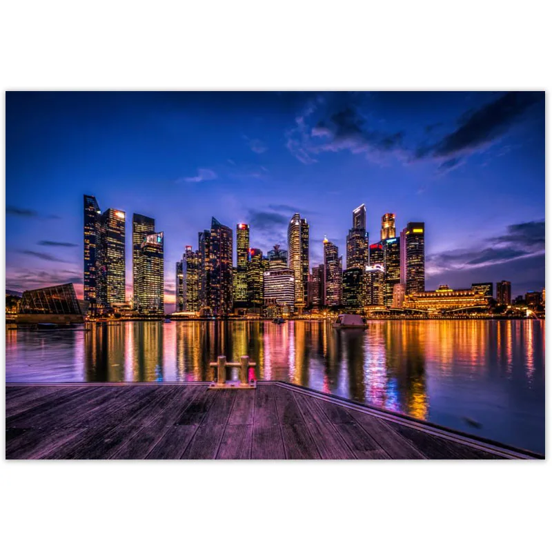 Настенный плакат из сингапурского ландшафта 20x30 см 27x40 | Дом и сад