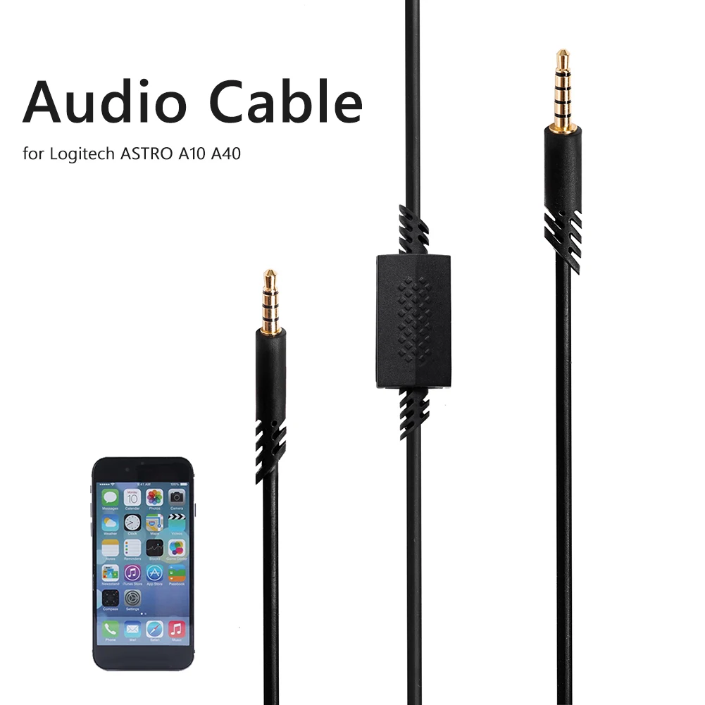 Сменный аудиокабель для наушников провод шнур Aux Logitech Astro A10 A40 гарнитуры PS4 Xbox One