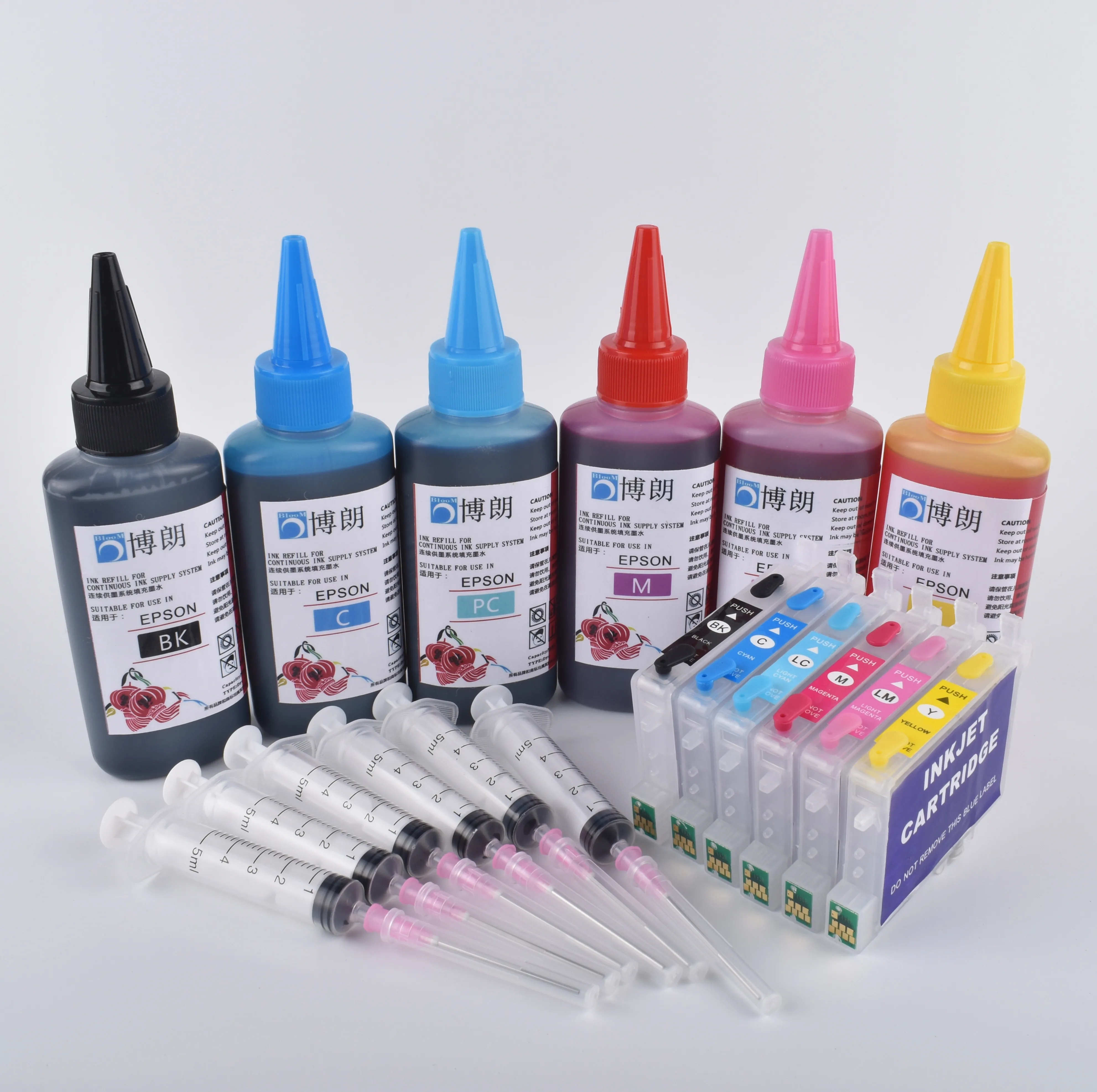 Kit de Cartucho de Tinta para Impressora Epson Bloom R200 R220 R300 R300m R320 R340 Rx500 Rx600 Rx620 Rx640