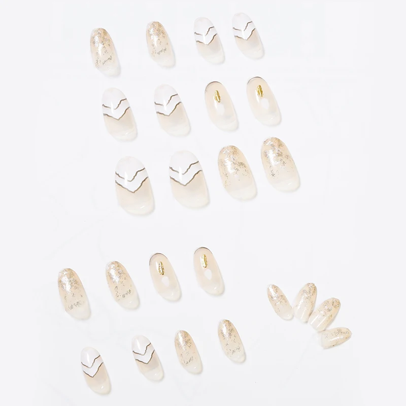 24 шт. накладные ногти с длинным заостренным концом | Красота и здоровье