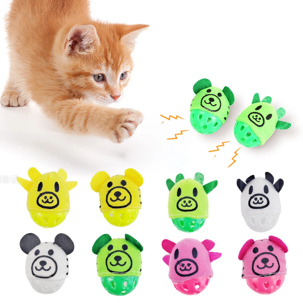 Тканевый питомец кошка жевательный мяч игрушки милый мультфильм игрушка для
