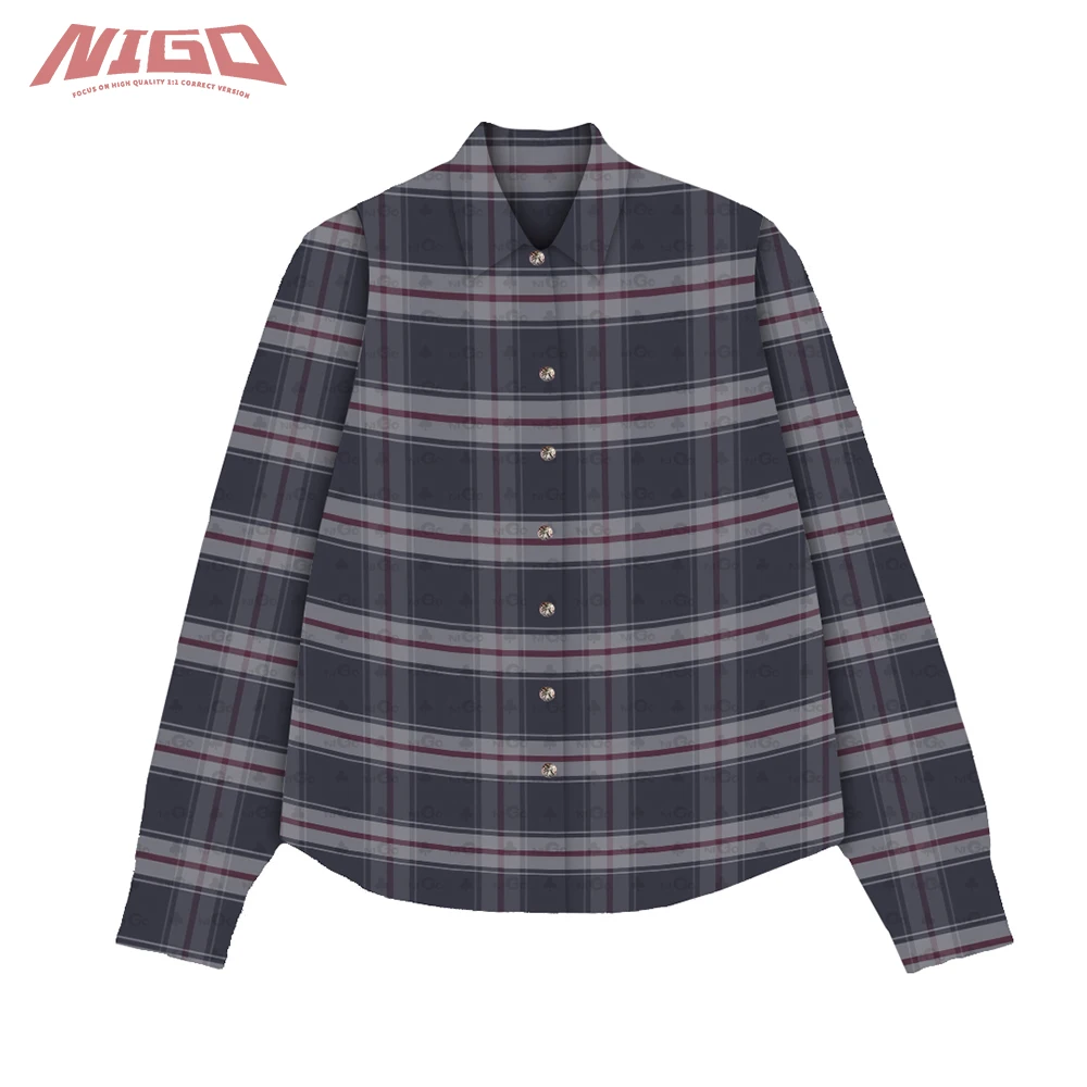 NIGO 21ss Check Long Sleeve Shirt #nigo8986