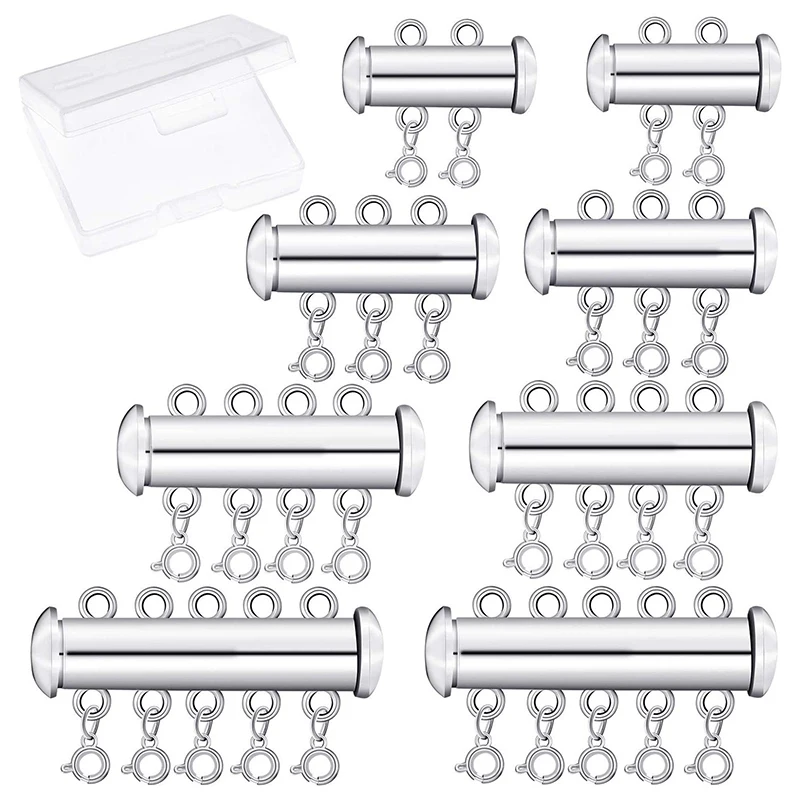 8 шт. 4 размера замок для ожерелья|Ювелирная фурнитура и компоненты| |