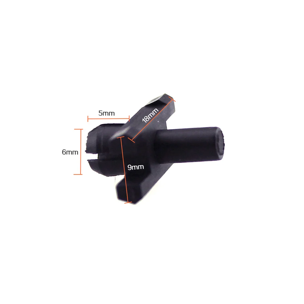 

40pcs Safety Belt Rivets Fastener Clips for Cars (Black)