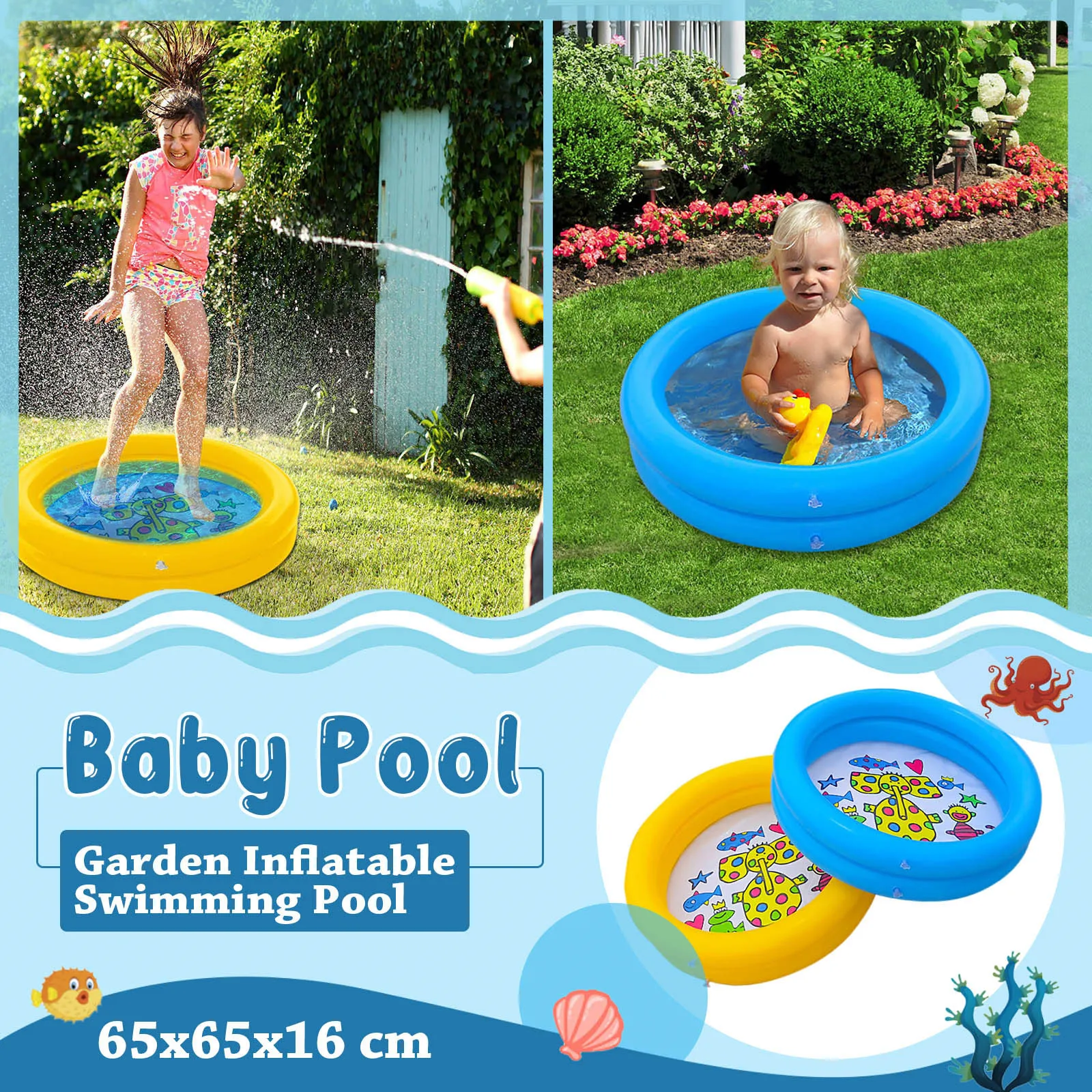 

Inflatable Baby Swimming Pool Portable Inflatable Children Pump Pool Water Game baby swimming pool water