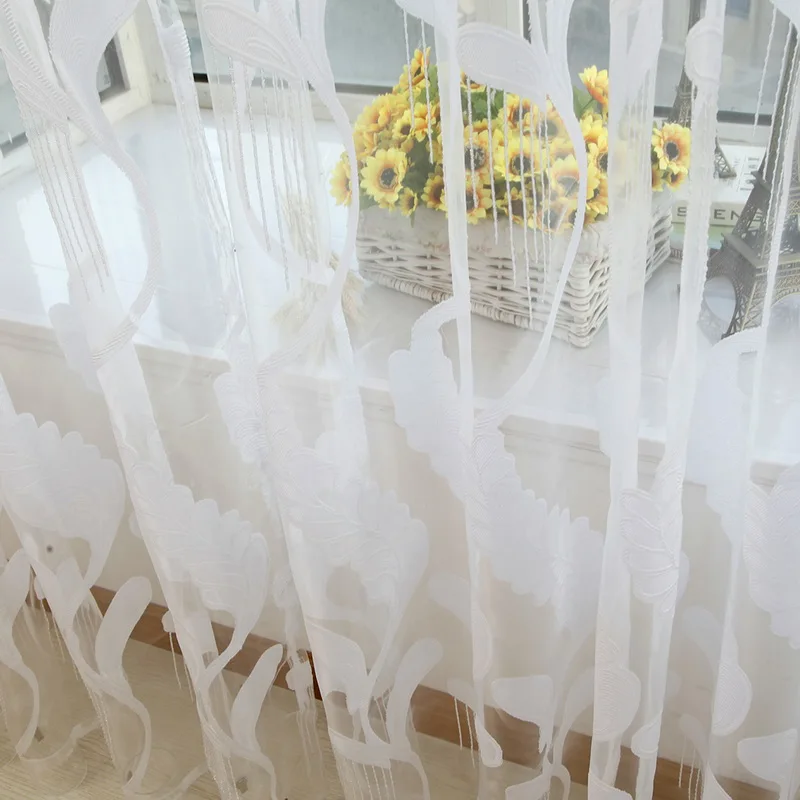 Junejour продажа пшеничная отвесная занавеска Солнцезащитная тюль для гостиной