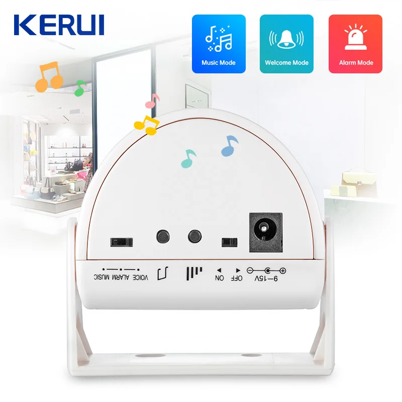 Беспроводной дверной звонок KERUI M5 с пассивным ИК датчиком движения и 32 песнями |