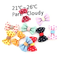 20 100pcs polka dot bow tie resin bow appliques diy craft scrapbook kids hair accessories jewelry phone shell patches arts decor