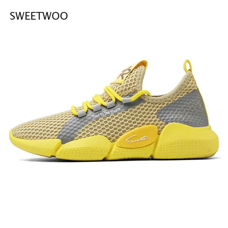 

Men's Sneakers 2021 Spring Men's Sports Shoes Fashion Non-Slip Soft Sole Air Running Shoes Man Mesh Breathable Casual Shoes