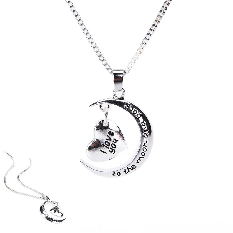 Макси ожерелье для женщин модное роскошное Ретро лунное сердце форма женское с