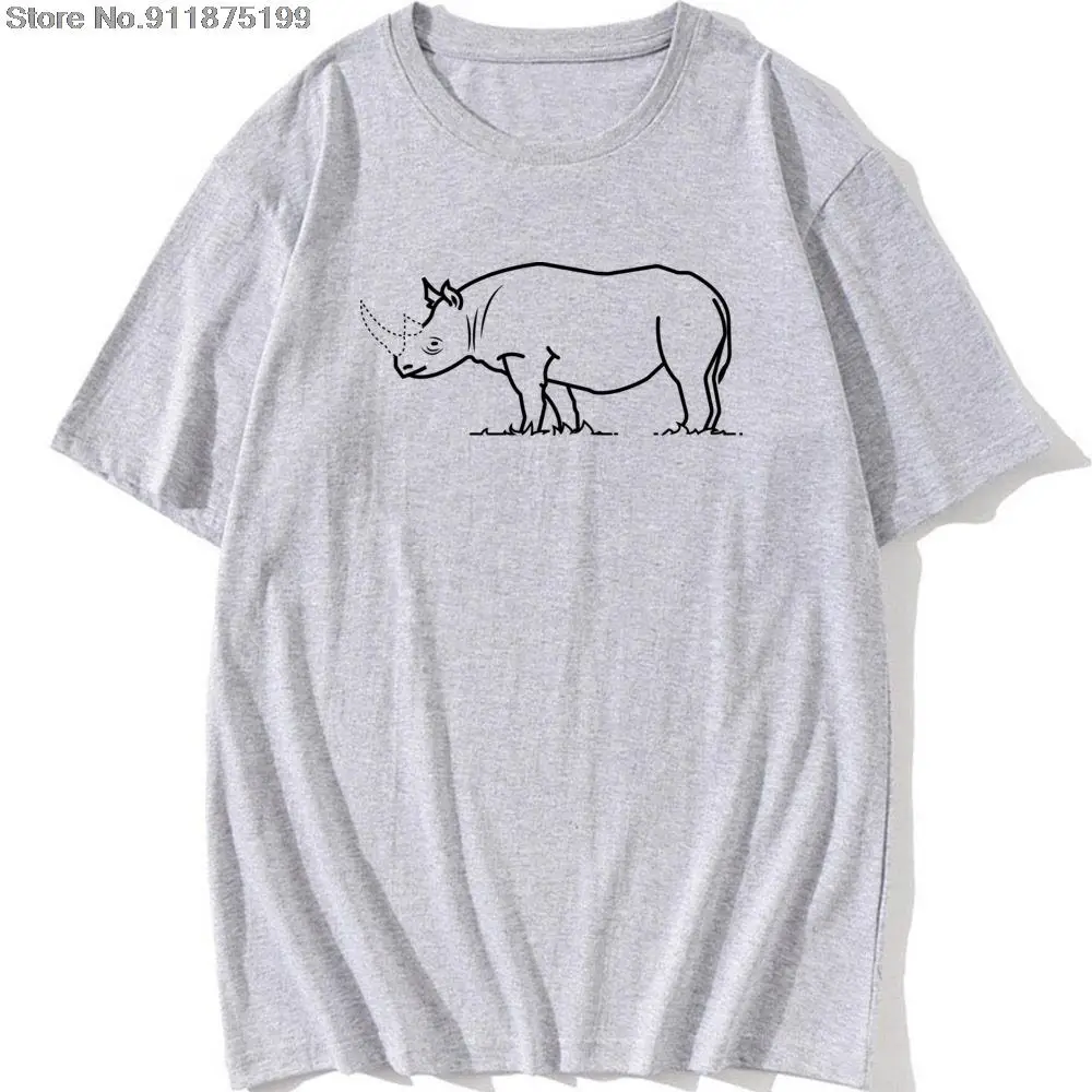 

Rhino Without Horn Vintage On T Shirt Men Summer Vintage Brand Retro Patterns Tshirt Cheaper Good Quality Cotton Tees