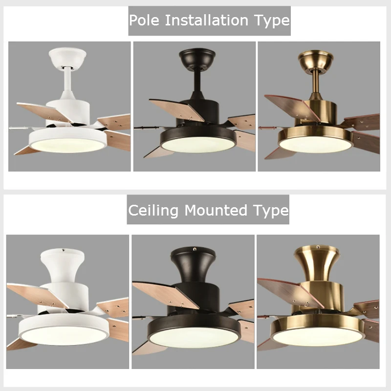 Потолочный вентилятор лампа 46 дюймов для низкого пола в комплект входит пульт