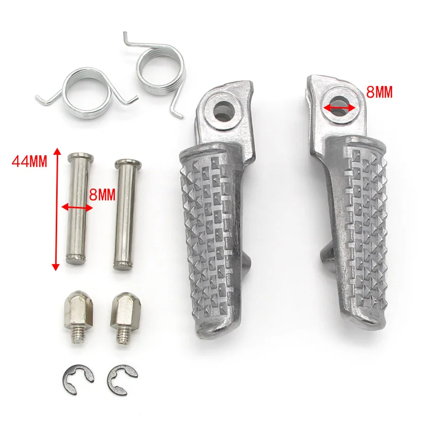 

Motorcycle Front Foot Pegs Pedals, Footrest For Honda VTR1000 RC51 SP-2 VTR1000SP SP-1 RVT1000R 50665-MCF-000 L 50660-MCF-000 R