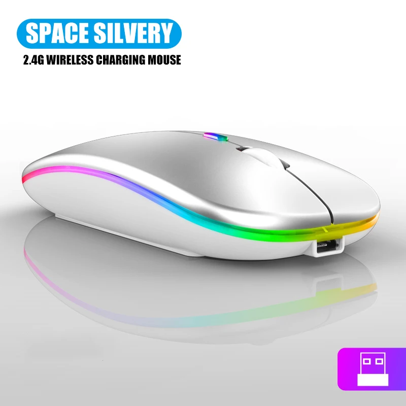 

OUDNEAS Official Wireless mouse RGB wireless 5.2 wireless computer mute LED backlight ergonomic gaming laptop