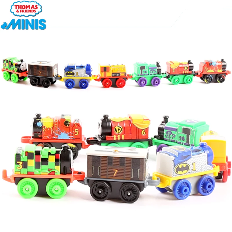 Оригинальный мини-Паровозик Thomas and Friends пластиковая Игрушечная модель автомобиля