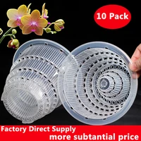 meshpot clear plastic orchid pots with holes 10 pack