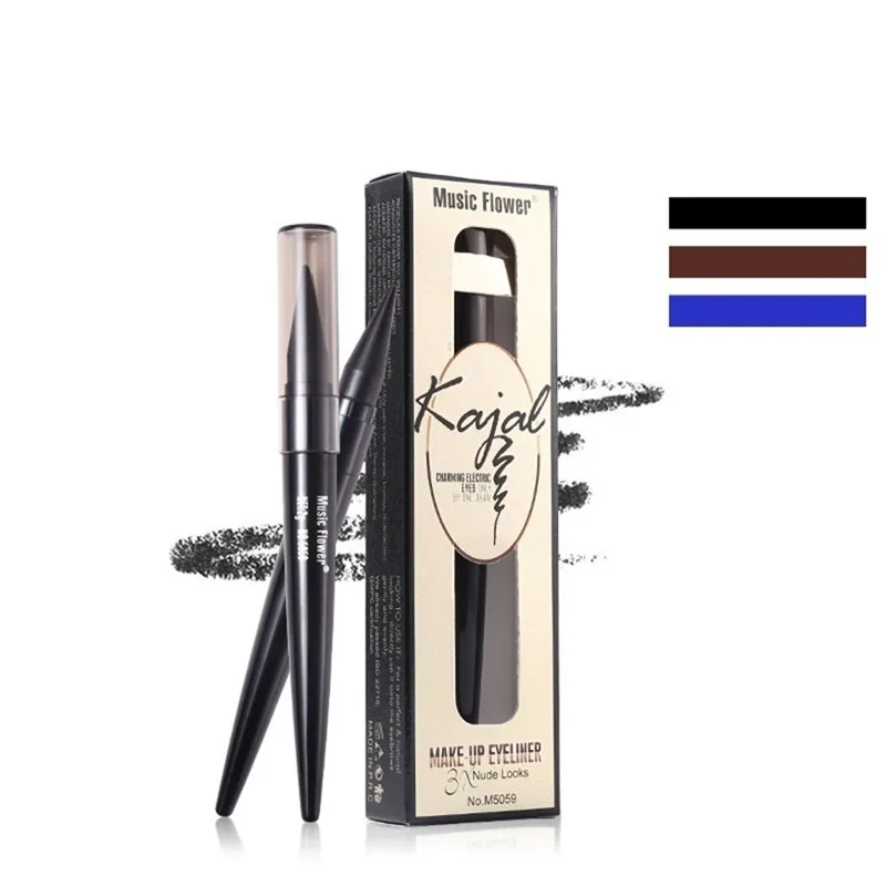 Черная синяя коричневая подводка для глаз карандаш защита от пота красочная
