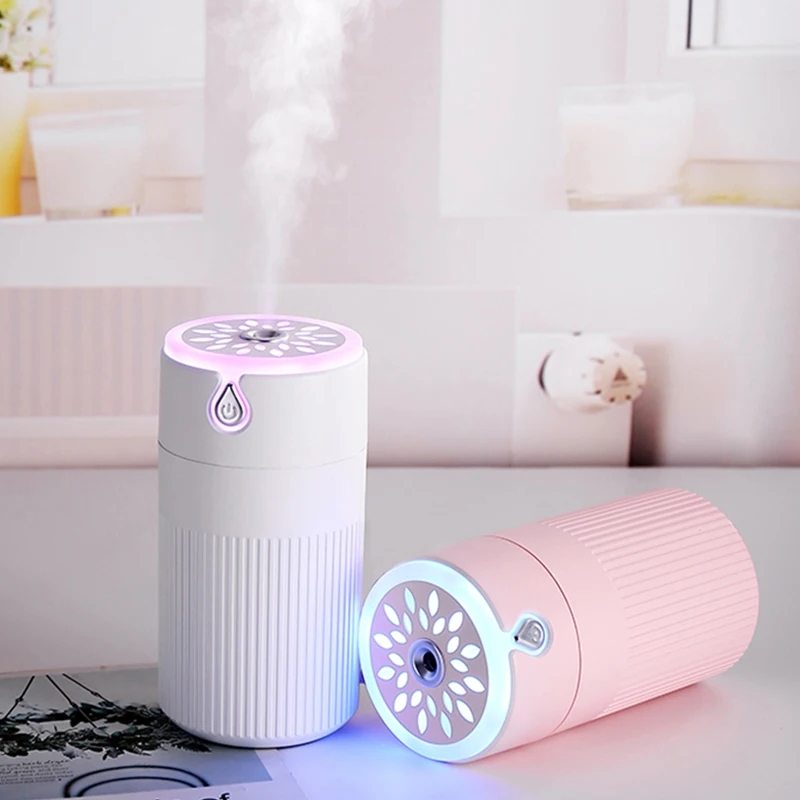 420 мл увлажнитель воздуха с крутым листом USB диффузор эфирного масла для дома и офиса ароматерапия Humidificador Difusor светодиодный ночник