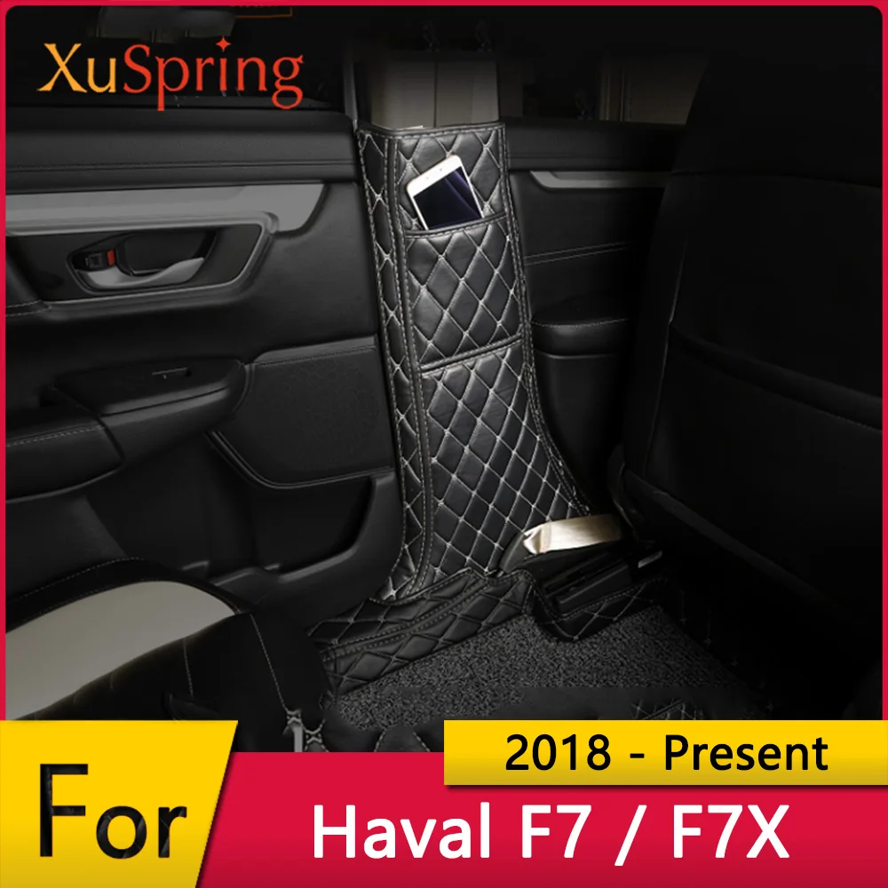 

for Haval F7 F7X 2018 2019 2020 2021 Car B Pillar Anti-kick Mat Protective Pad Cushion Case Stickers Cover Trim Styling