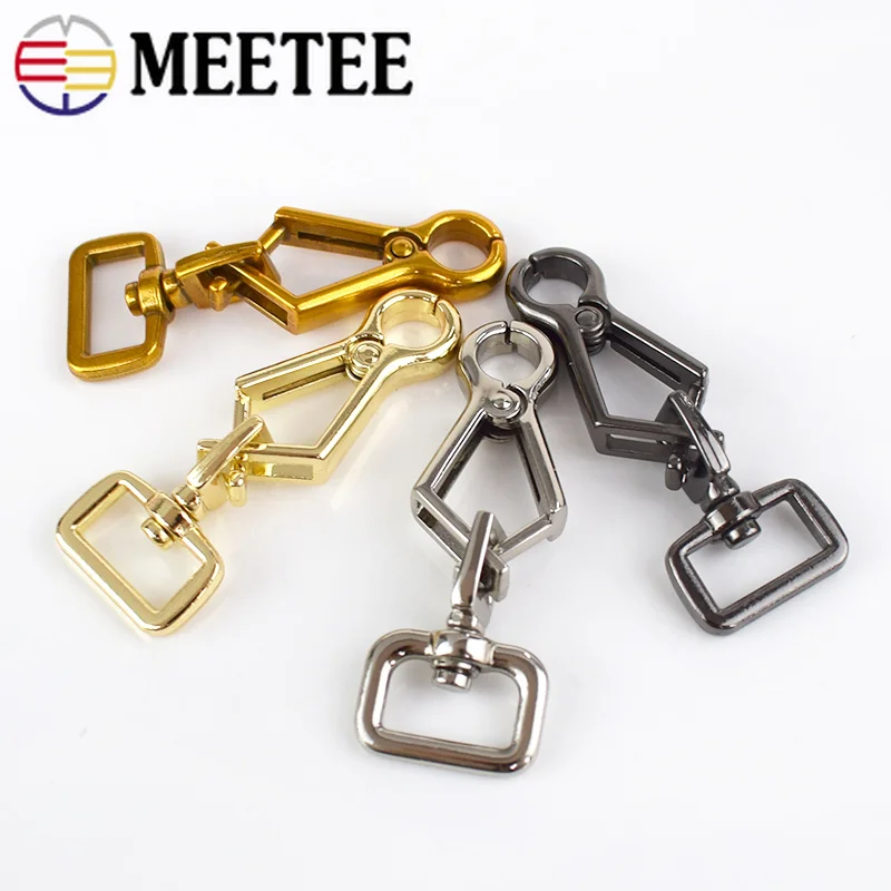 Meetee 2/4 шт. сумка с застежкой карабином для ключей DIY на ремне багажный ошейник