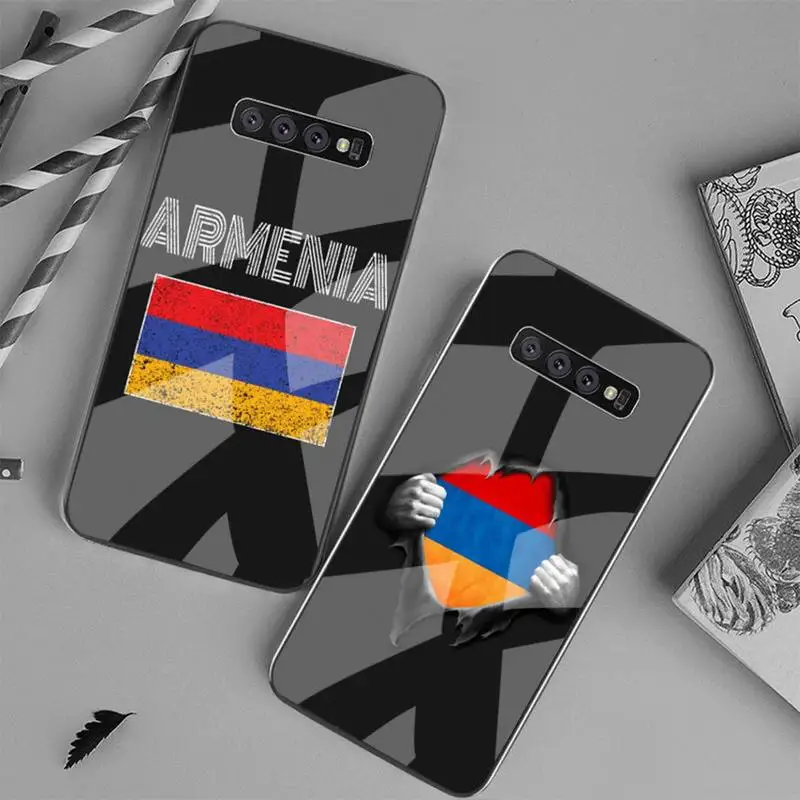 

Albanian Flag Phone Case Tempered Glass For Samsung S6 7 8 9 10 20 Plus Ultra Note8 9 10 10pro