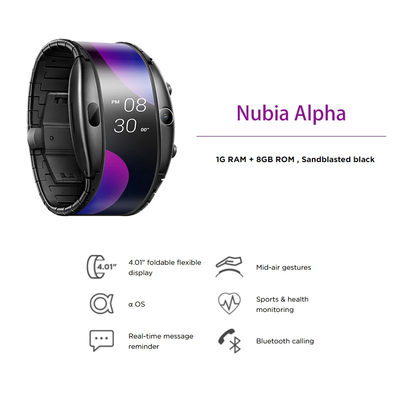 

Nubia Alpha, 4,01 , , Snapdragon 8909 , Bluetooth