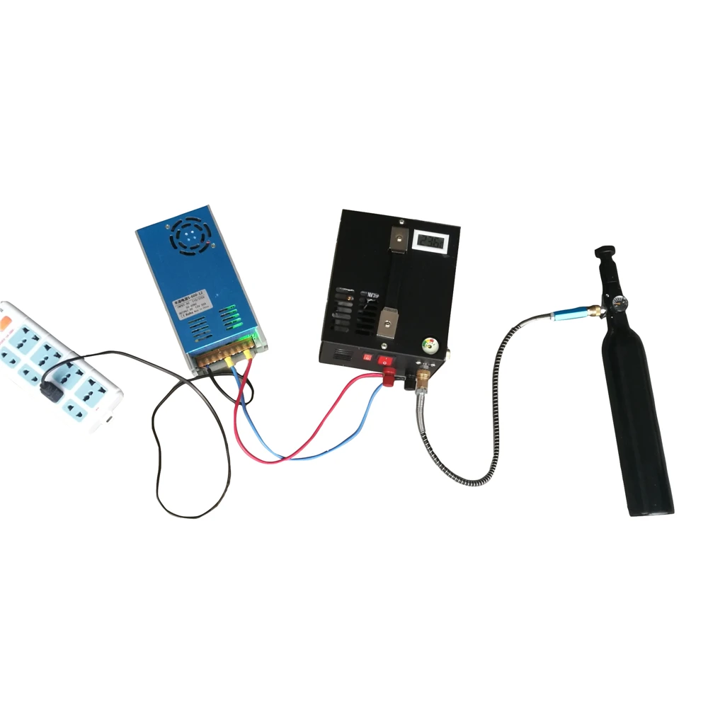 30Mpa 12V портативный мини pcp воздушный компрессор 110V 220V pcp компрессор включая трансформатор и фильтр
