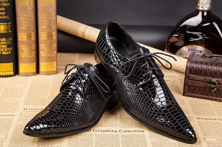 Мужские свадебные модельные туфли на шнуровке Роскошная брендовая мужская