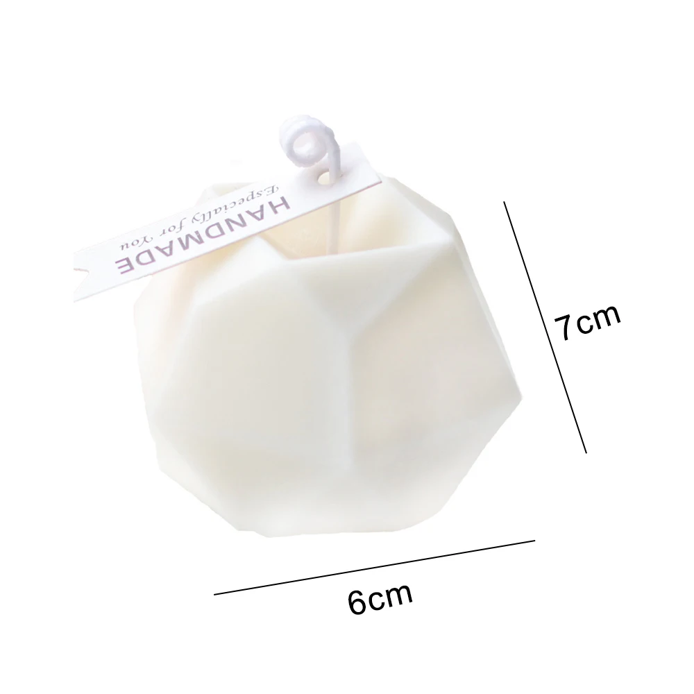 

Eight-sided Multilateral Diamond Face Cube DIY Candle Mold Creative Handmade Aromatherapy Candle Silicone Mold Home Decor