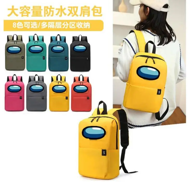 Популярный рюкзак для игры среди нас детская школьная сумка с