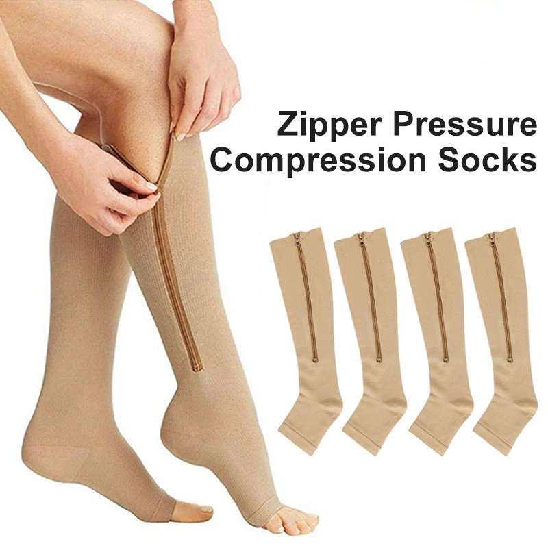 Носки компрессионные унисекс на молнии цвет в ассортименте 1 пара| |