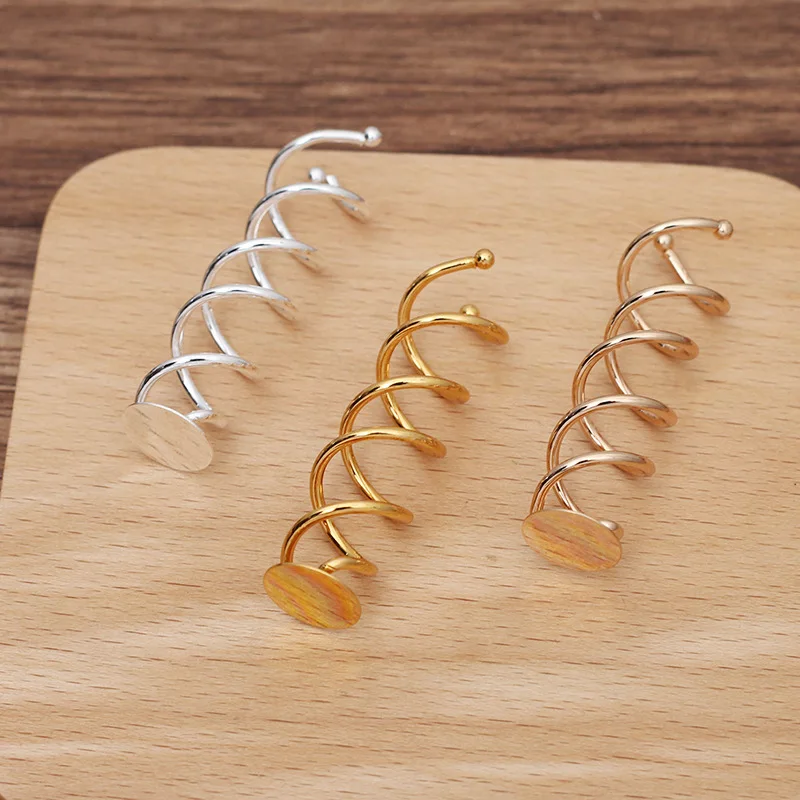 Заколка для волос с кабошоном 10 шт |