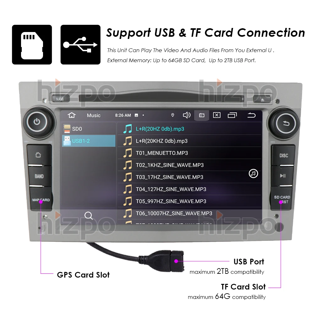Автомобильный мультимедийный плеер ips dsp 4g 64g hizpo 2 din автомобильный DVD GPS для Astra Meriva