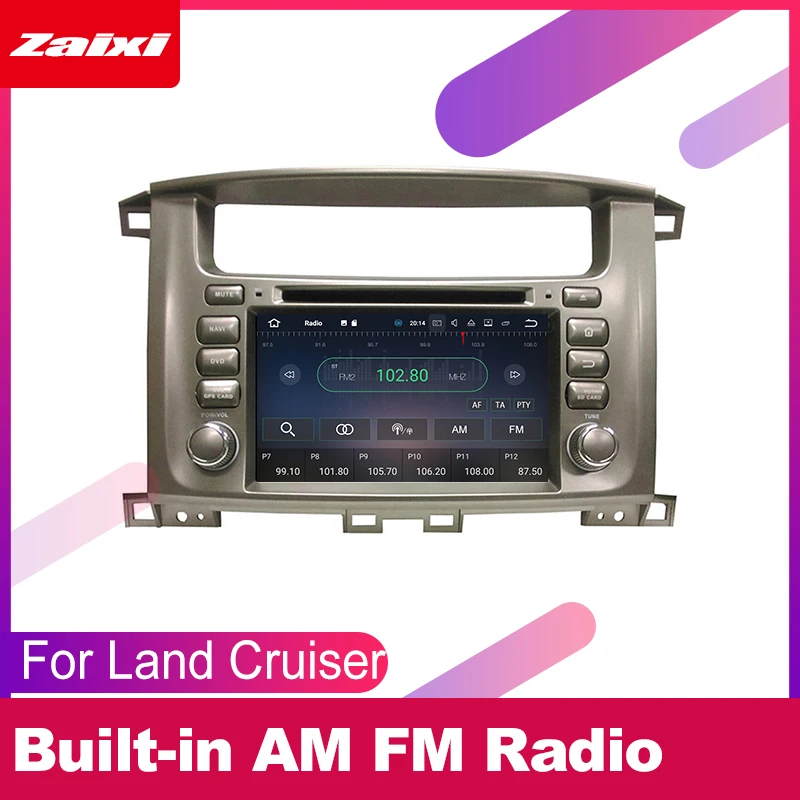 Автомобильные аксессуары для Toyota Land Cruiser 100 2002 2008 Android GPS навигация DVD