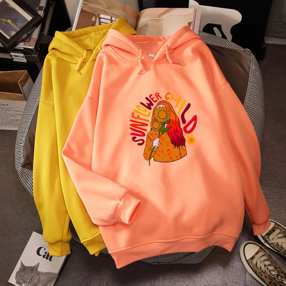 

Толстовка Женская флисовая свободного кроя, толстовка с капюшоном, мультяшный рисунок, спортивная одежда для девочек-подростков