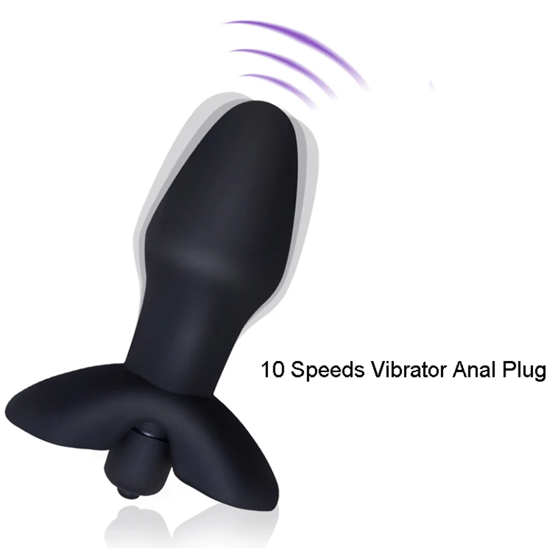 10 скоростей Анальная секс вилка Вибратор для взрослых игрушки мужчин/женщин