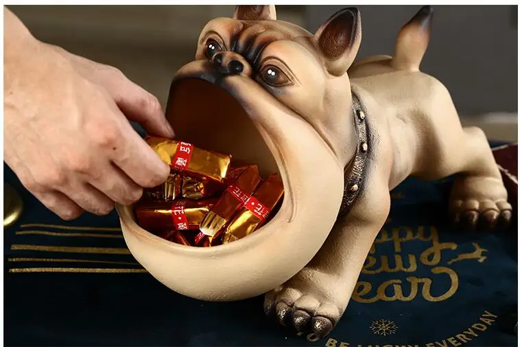 Современная коробка для хранения собак из смолы фигурки украшение дома livnжених настольные Предметы интерьера Отель Офис Аксессуары для рабочего стола Декор