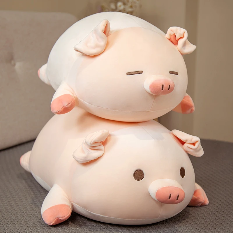 

1pc 40/50cm Squishy Pig Stuffed Doll Lying Plush Piggy Toy Animal Soft Plushie Pillow for Kids Baby Comforting Birthday Gift