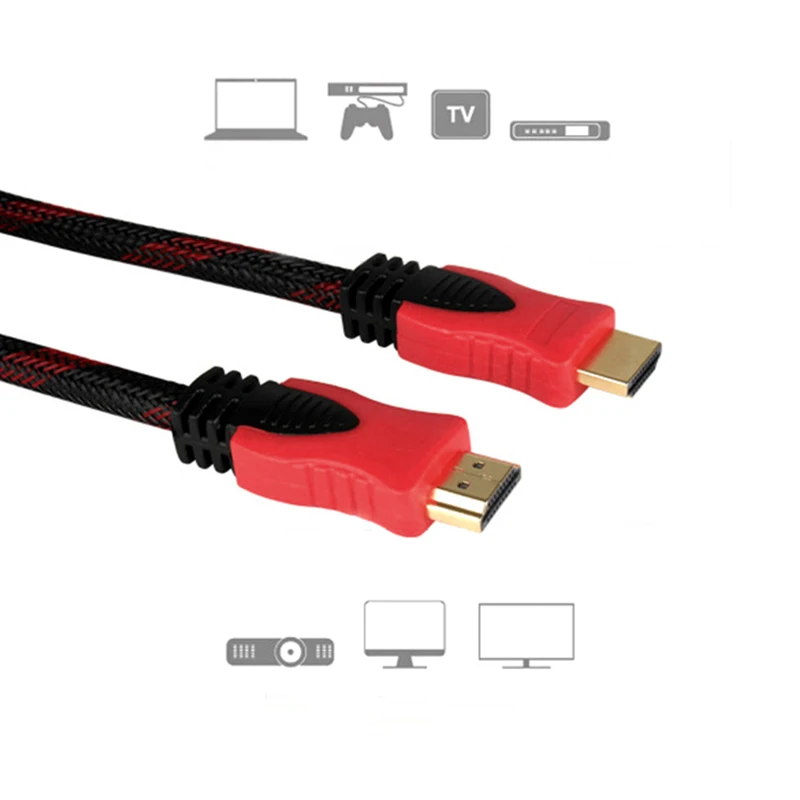 HDMI-совместимый кабель Папа-папа 1080P V1.4 AV HD 3D для PS3 Xbox HDTV поддерживает Ethernet 4K видео |