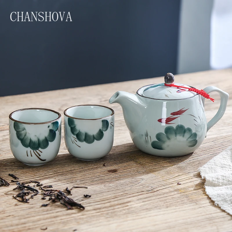 Традиционный китайский чайный сервиз CHANSHOVA с ситечком фарфоровый домашний декор